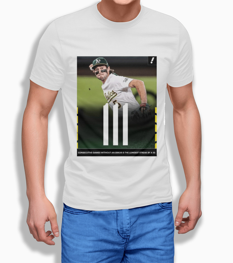 Jacob Wilson Athletics 111 Consecutive Errorless Games Record By Shortstop T-Shirt