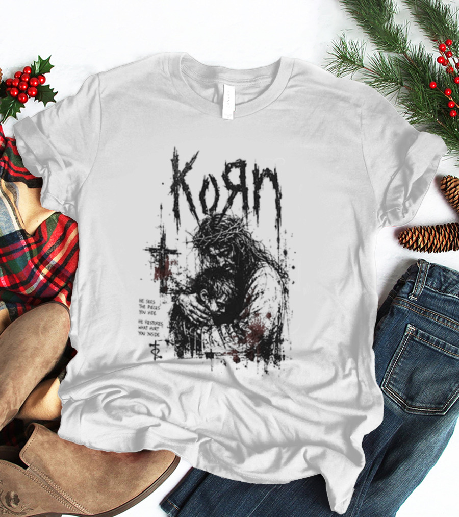 Korn Jesus Falling Apart I Found Him Jesus Put Me Together T-Shirt