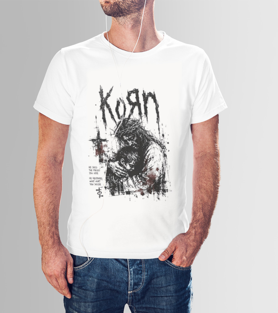 Korn Jesus Falling Apart I Found Him Jesus Put Me Together T-Shirt