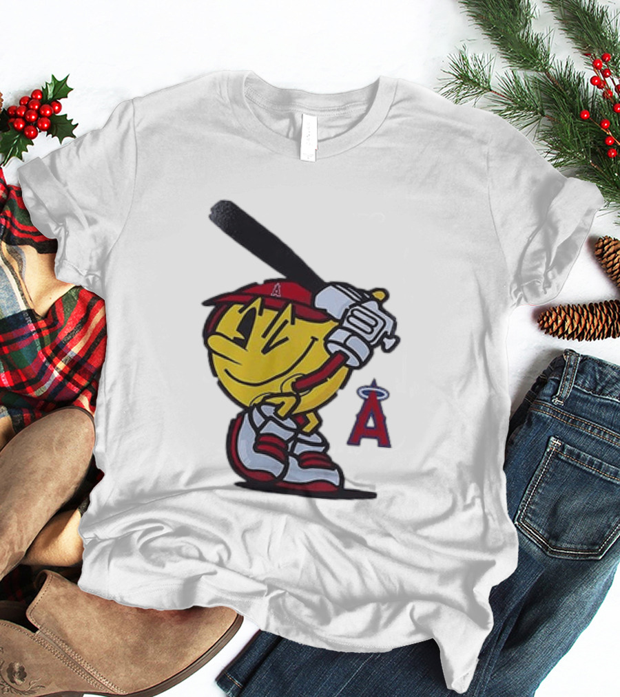 Los Angeles Angels Pacman Baseball T-Shirt