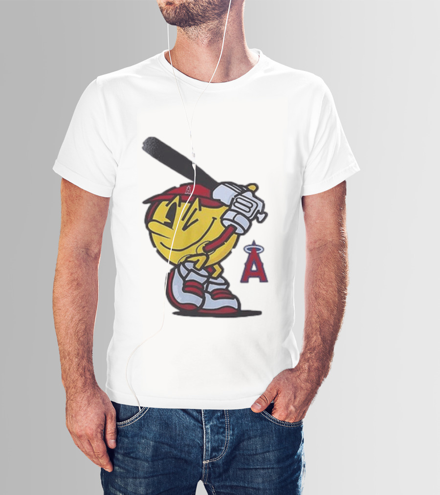 Los Angeles Angels Pacman Baseball T-Shirt