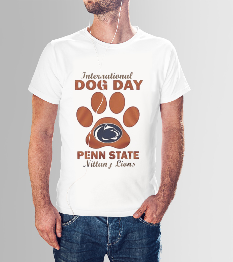 International Dog Day Paw Print Penn State Nittany Lions T-Shirt
