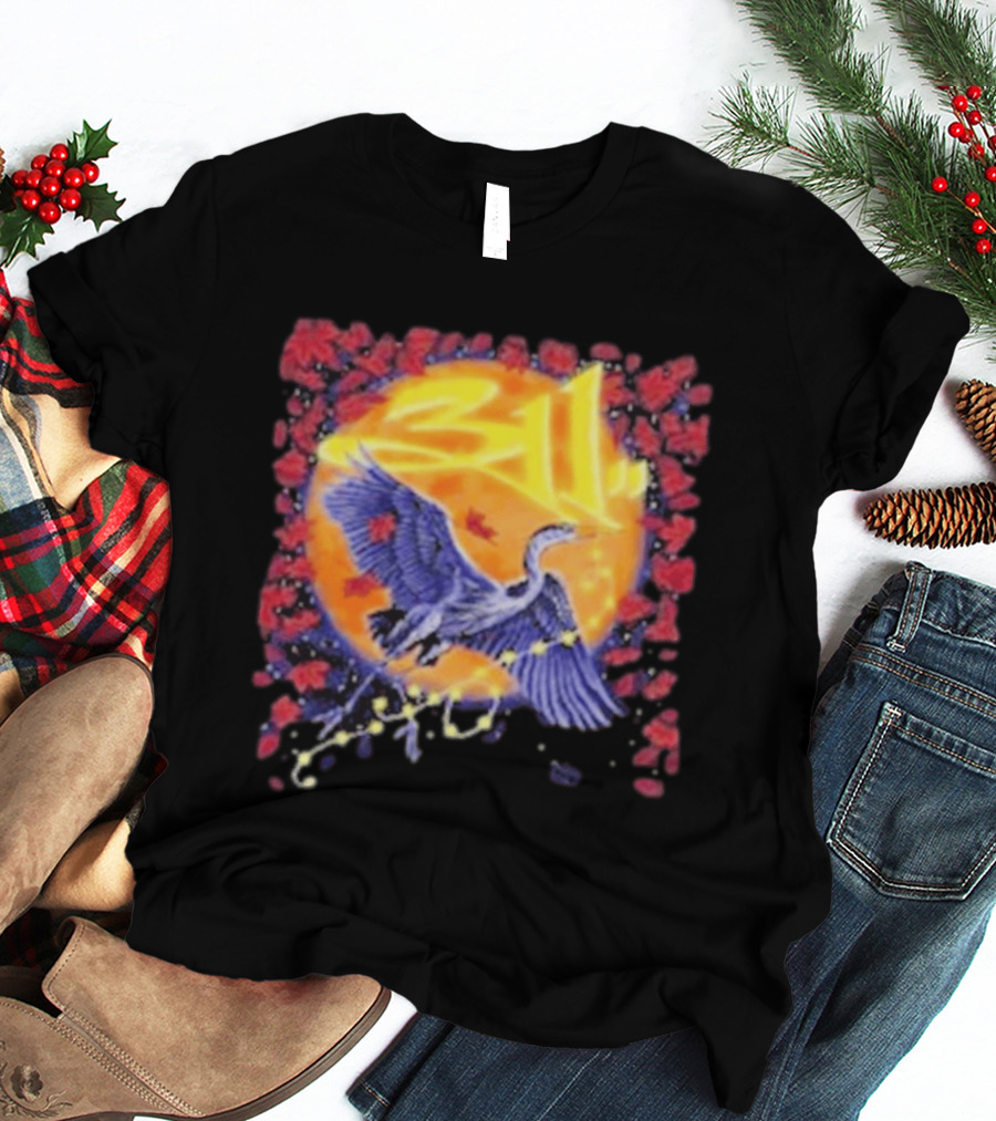 311 Band 2026 US Tour With Beach Weather Tunnel Vision Heron And Sun T-Shirt