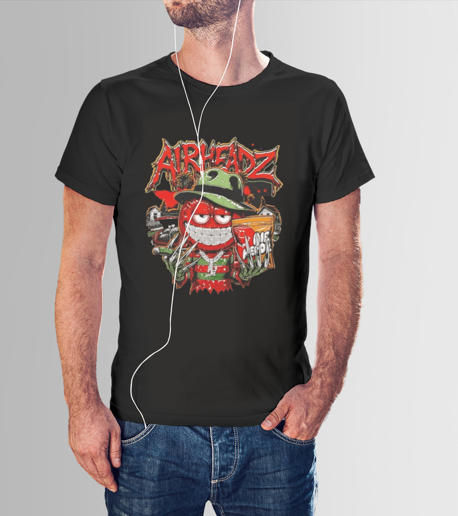 Airheadz Nightmare Street Freddy Krueger Candy Monster T-Shirt