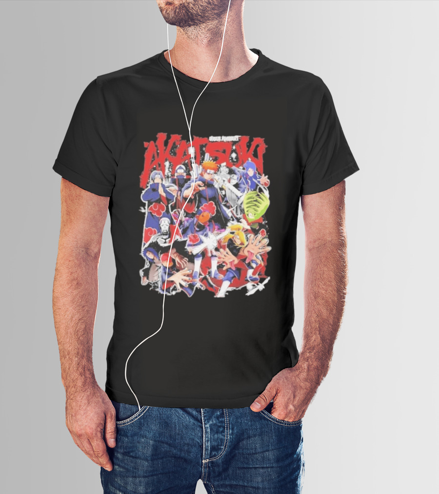Akatsuki Vibes Konnect Naruto Anime Pain Characters Animation T-Shirt