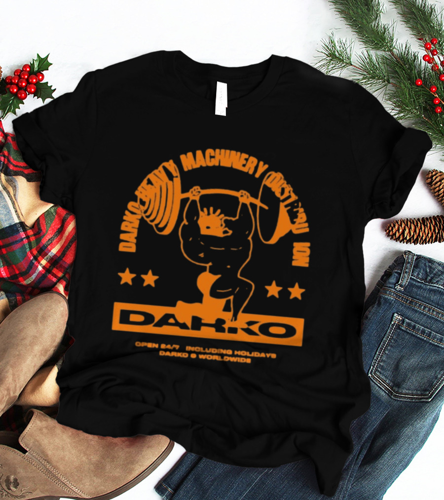 Darko Heavy Machinery Chest Pro Open 24 Hour Darko Worldwide T-Shirt