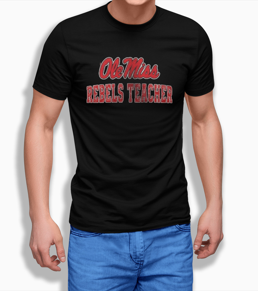Ole Miss Rebels Teacher Football Fan T-Shirt