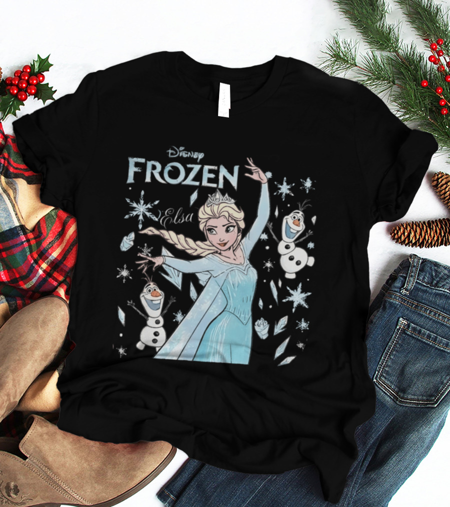 Disney Frozen Elsa Olaf Snow Queen T-Shirt