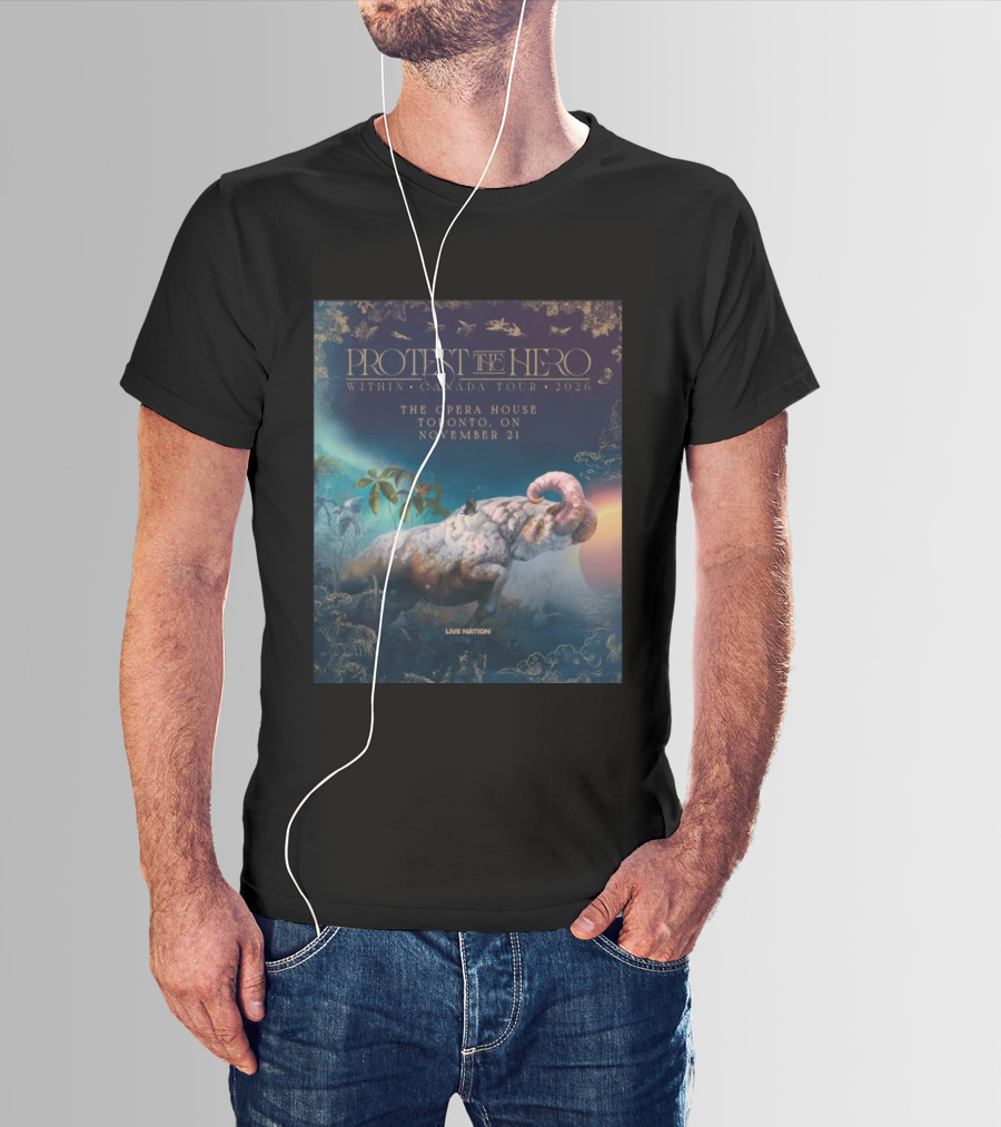 Protest The Hero Within Canada Tour 2026 Opera House Toronto November 21 Live Nation T-Shirt