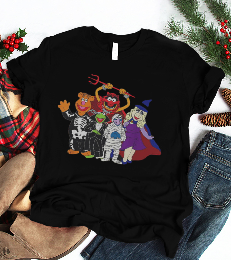 Fozzie Bear Kermit Animal Gonzo Miss Piggy The Muppets Halloween Costumes T-Shirt