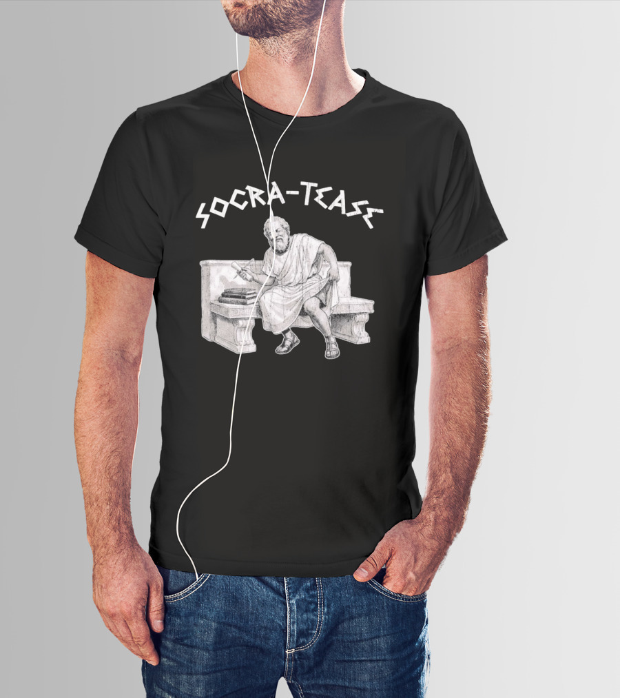 Socra Tease Socrates Philosopher Pun Philosophy Classic Bench T-Shirt
