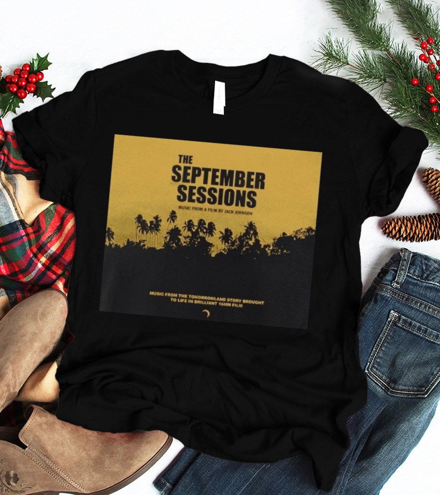 The September Sessions Music From A Film By Jack Johnson Tomorrowland Story 16mm Film T-Shirt