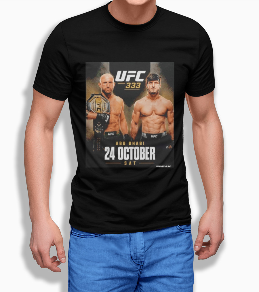 UFC 333 Alexander Volkanovski Vs Movsar Evloev 24 October Abu Dhabi Event T-Shirt