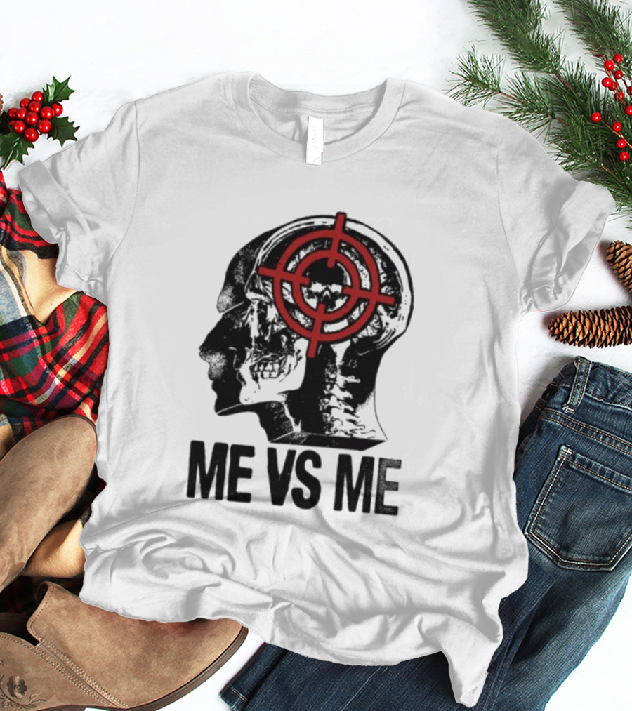 Get A Real Job Kid Store Me Vs Me White Target Head T-Shirt