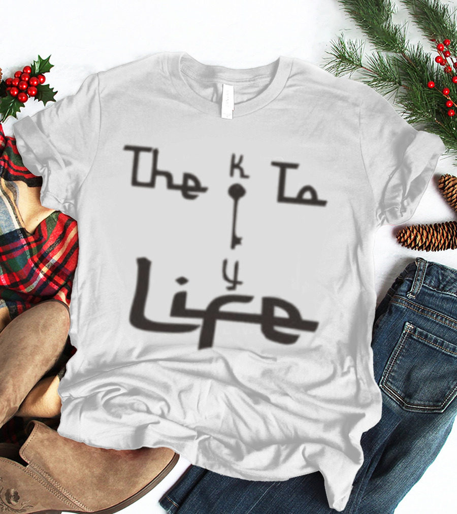 Key To Life Store Oatmeal Hand Drawn T-Shirt