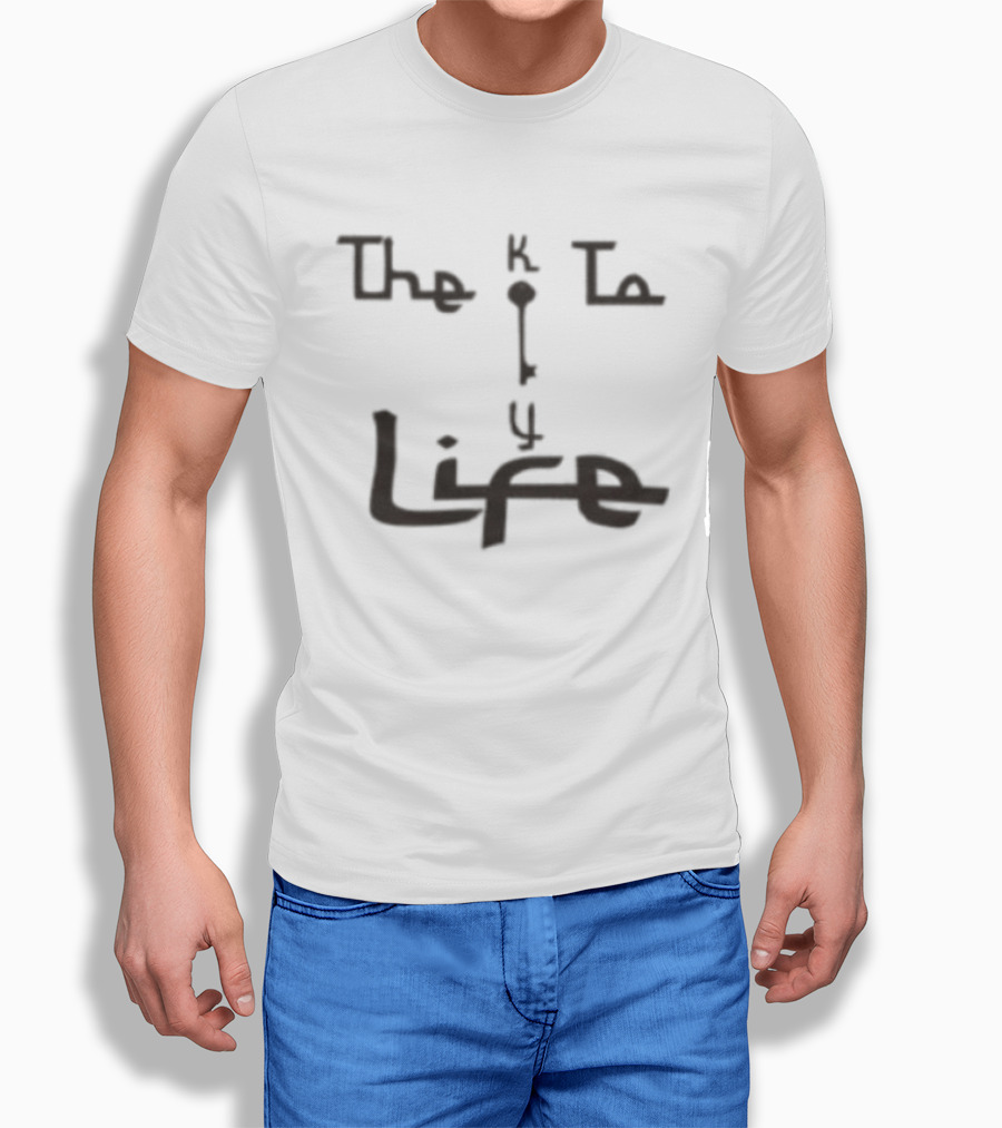 Key To Life Store Oatmeal Hand Drawn T-Shirt