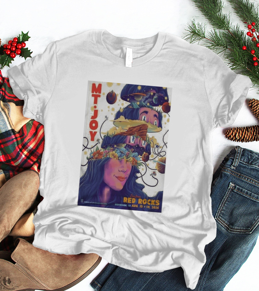 MT Joy Live At Red Rocks Morrison CO August 13 14 2026 S Tour T-Shirt