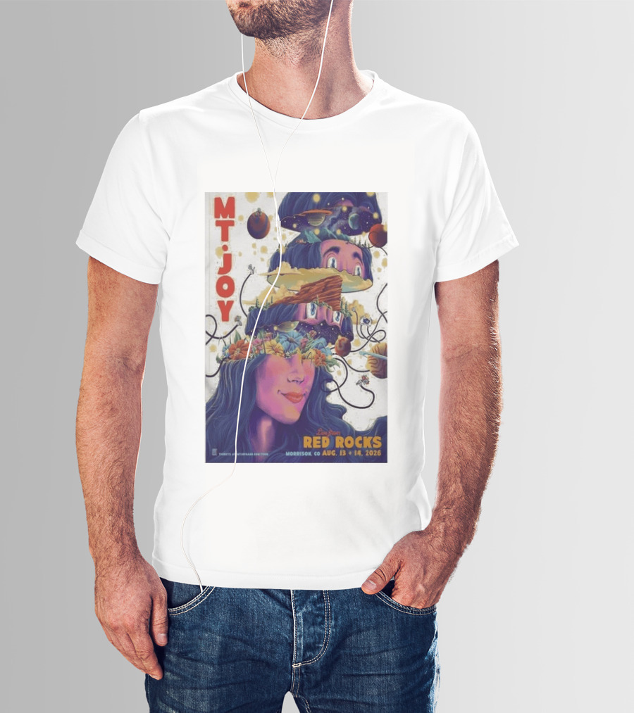 MT Joy Live At Red Rocks Morrison CO August 13 14 2026 S Tour T-Shirt