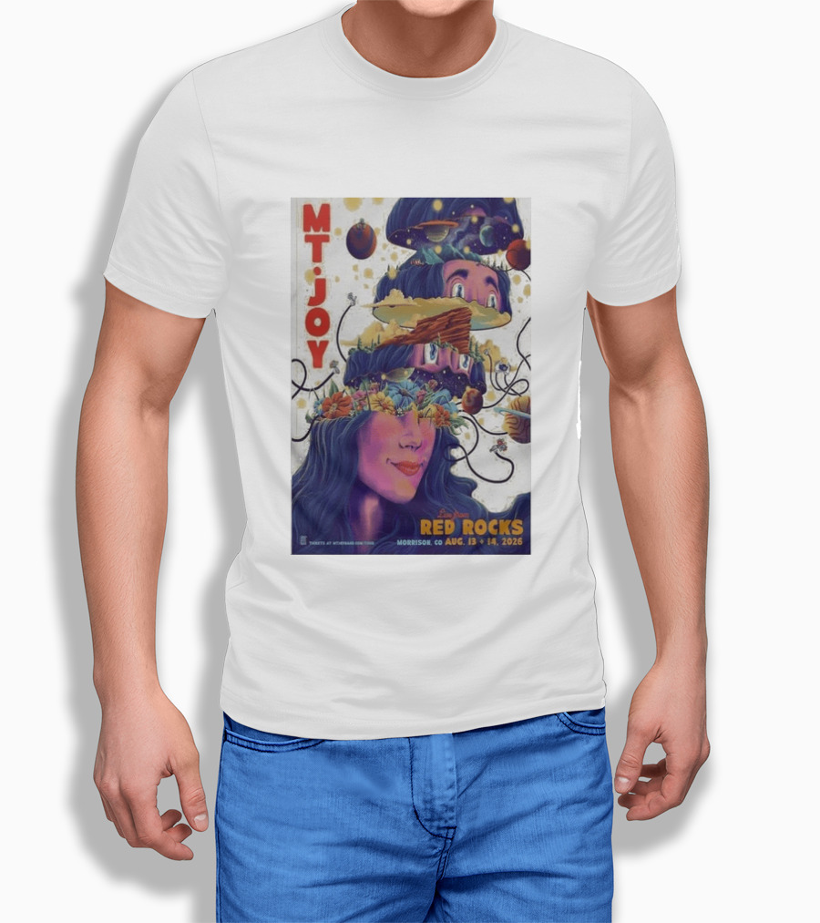 MT Joy Live At Red Rocks Morrison CO August 13 14 2026 S Tour T-Shirt