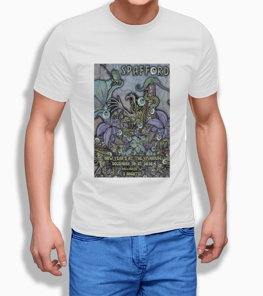 Spafford New Year’s At The Vivarium December 29 31 2026 Milwaukee WI 3 Nights T-Shirt