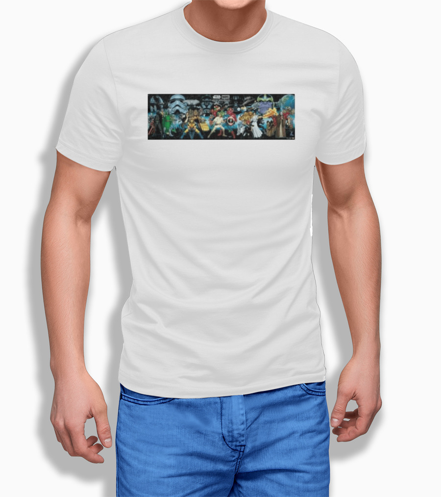 Star Wars X Marvel Hope Assembles Characters Lineup T-Shirt