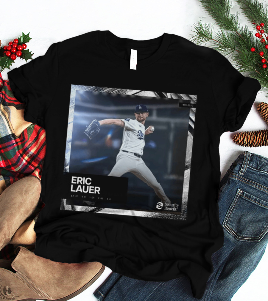 Eric Lauer Pitching Performance Dodgers Security Benefit T-Shirt