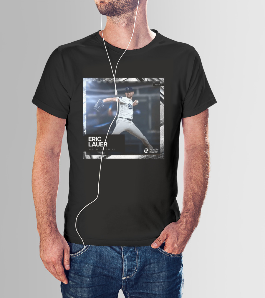 Eric Lauer Pitching Performance Dodgers Security Benefit T-Shirt