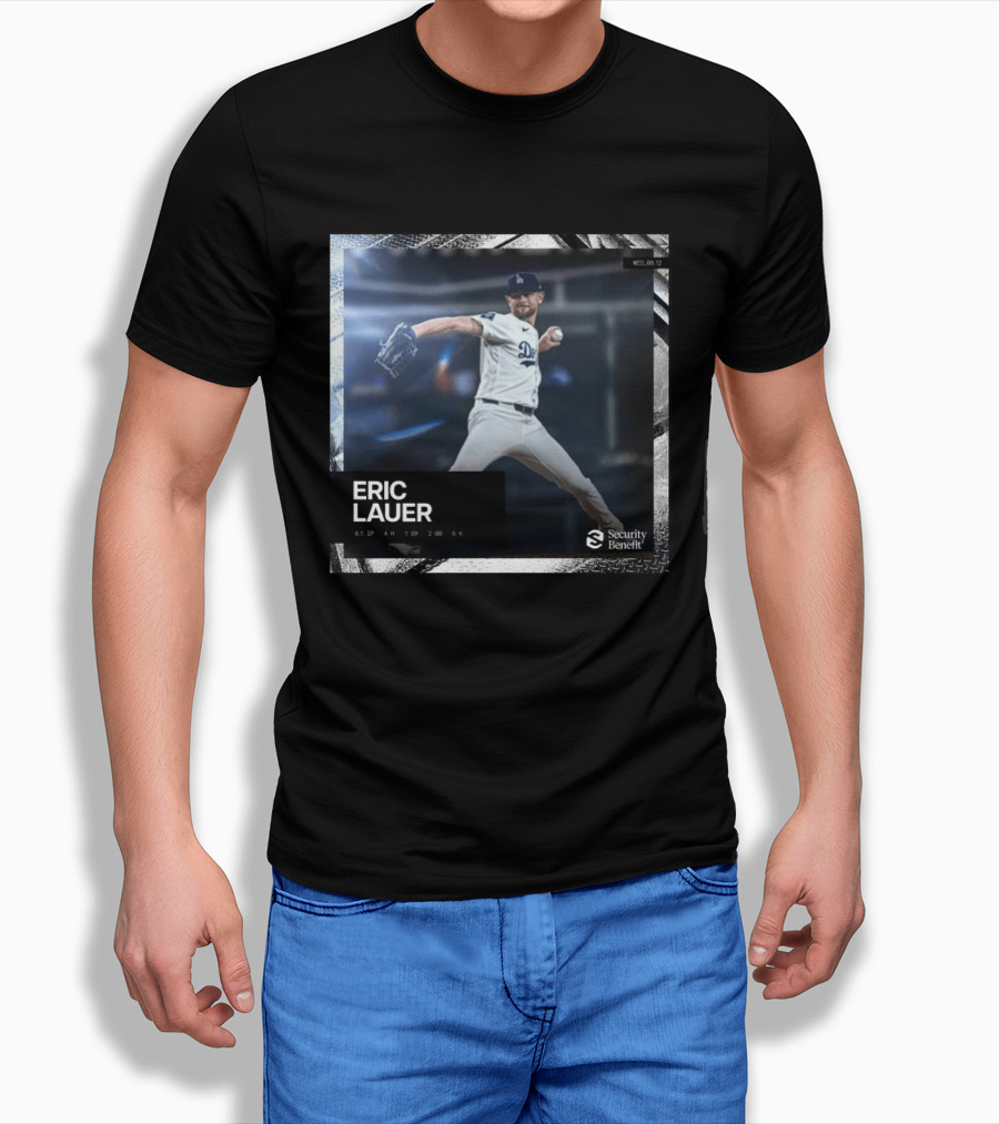 Eric Lauer Pitching Performance Dodgers Security Benefit T-Shirt