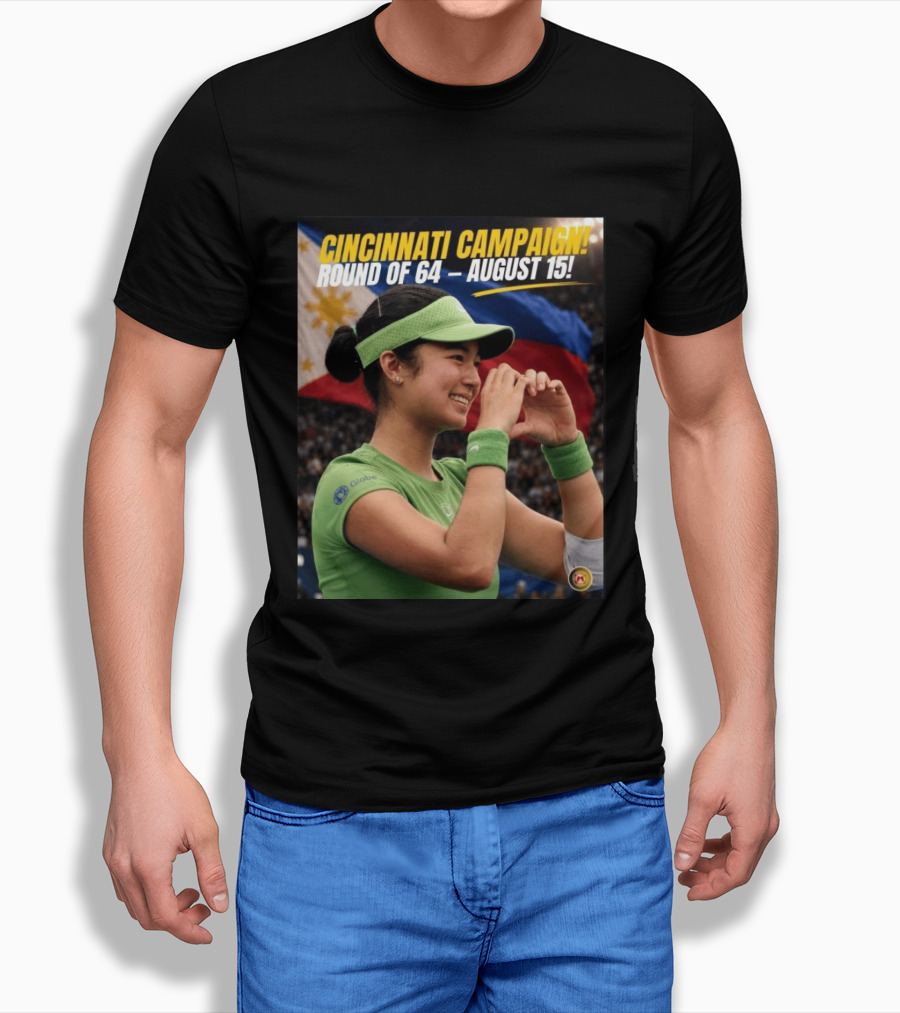 Cincinnati Campaign Round Of 64 August 15 Philippines Flag Tennis T-Shirt