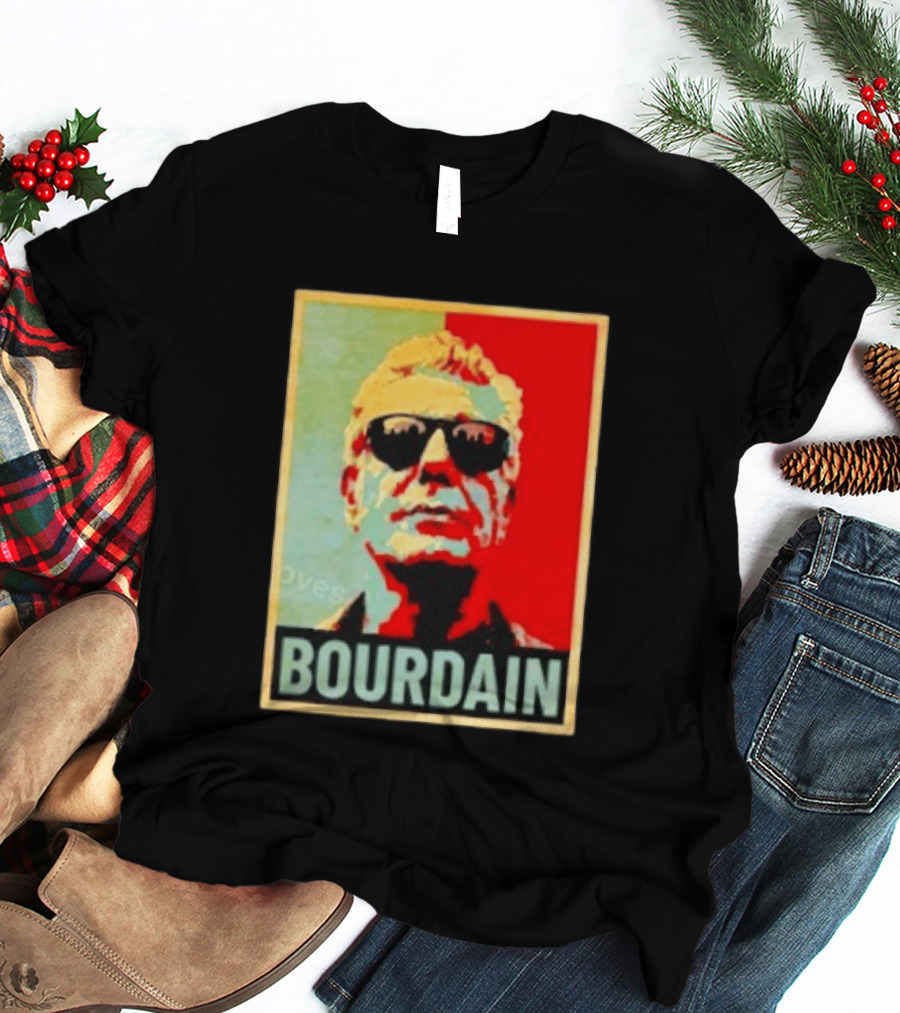 Bourdain Hope Iconic Style Image T-Shirt