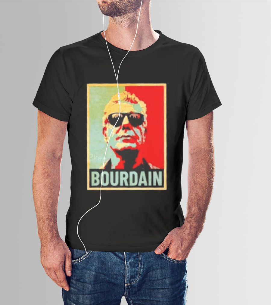 Bourdain Hope Iconic Style Image T-Shirt