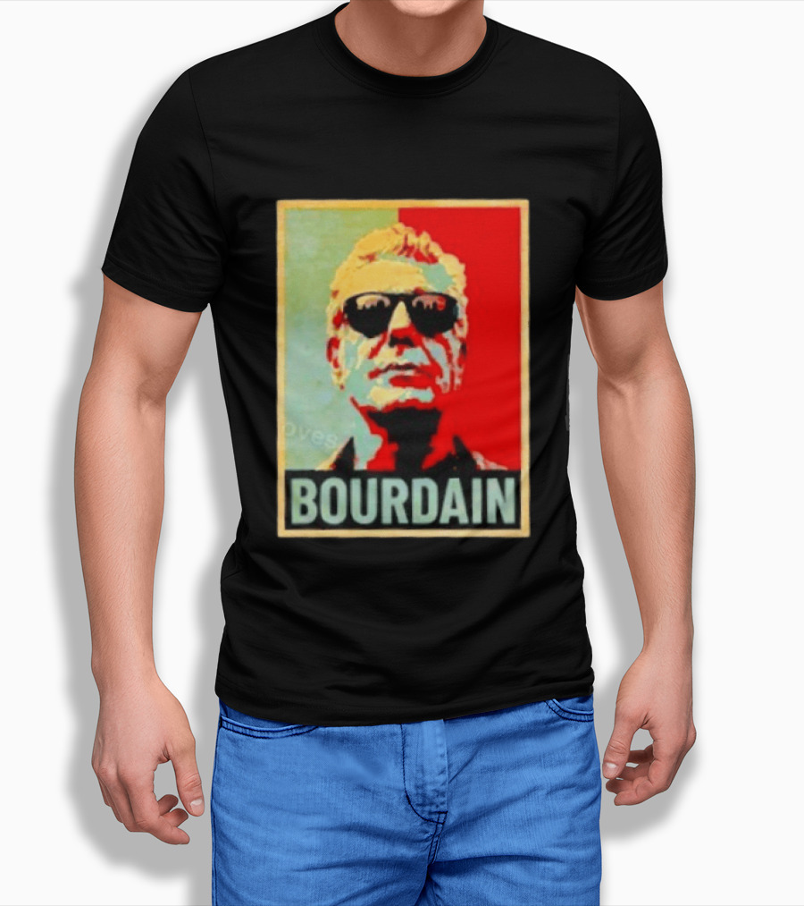 Bourdain Hope Iconic Style Image T-Shirt