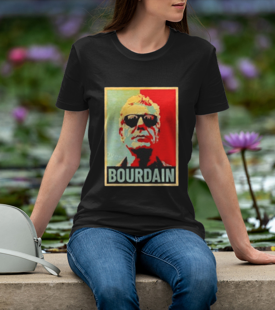 Bourdain Hope Iconic Style Image T-Shirt