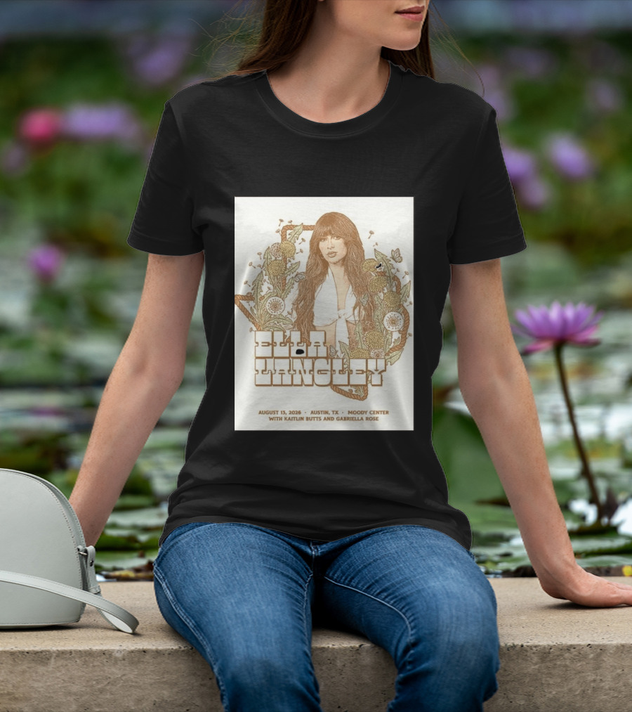 Ella Langley Moody Center Austin August 13 2026 With Kaitlin Butts And Gabriella Rose T-Shirt