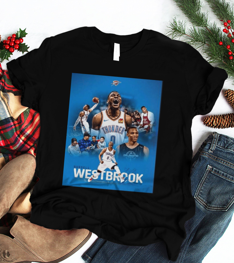 Russell Westbrook OKC Thunder Thank You For Everything Retirement T-Shirt