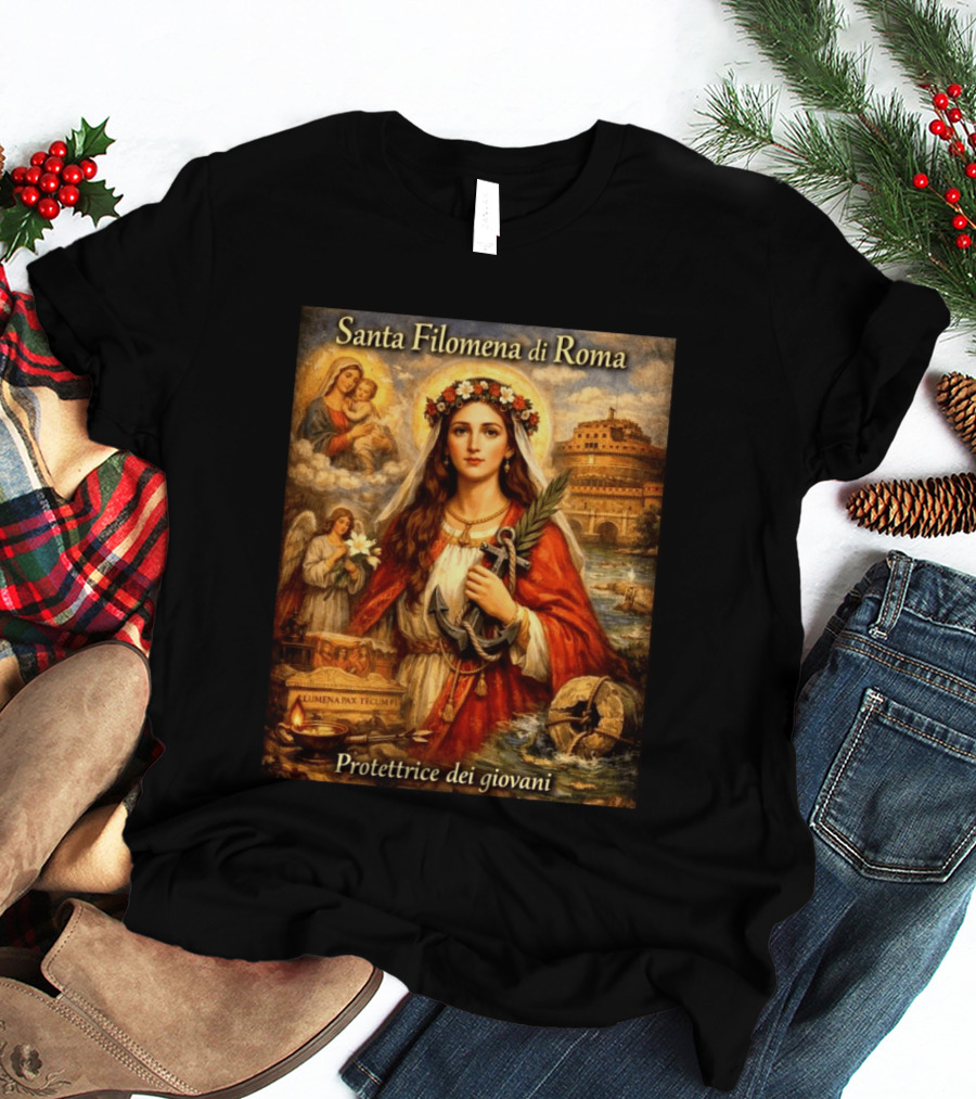 Santa Filomena Di Roma Protettrice Dei Giovani Sant'Angelo T-Shirt