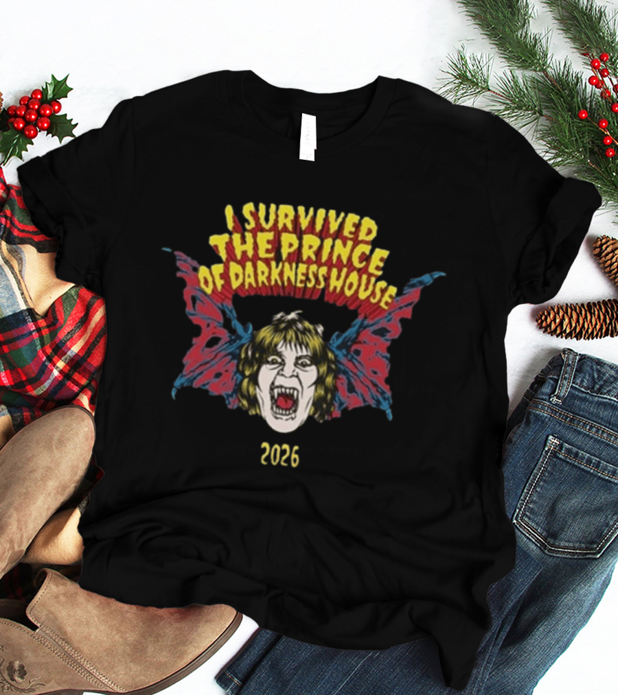 I Survived The Prince Of Darkness House 2025 Bat T-Shirt