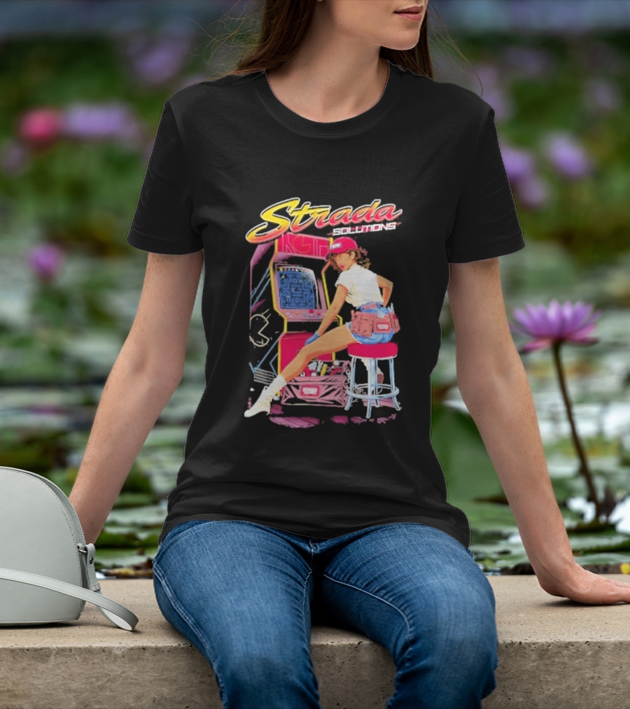 Strada Solutions Arcade Mechanic Retro Gaming T-Shirt