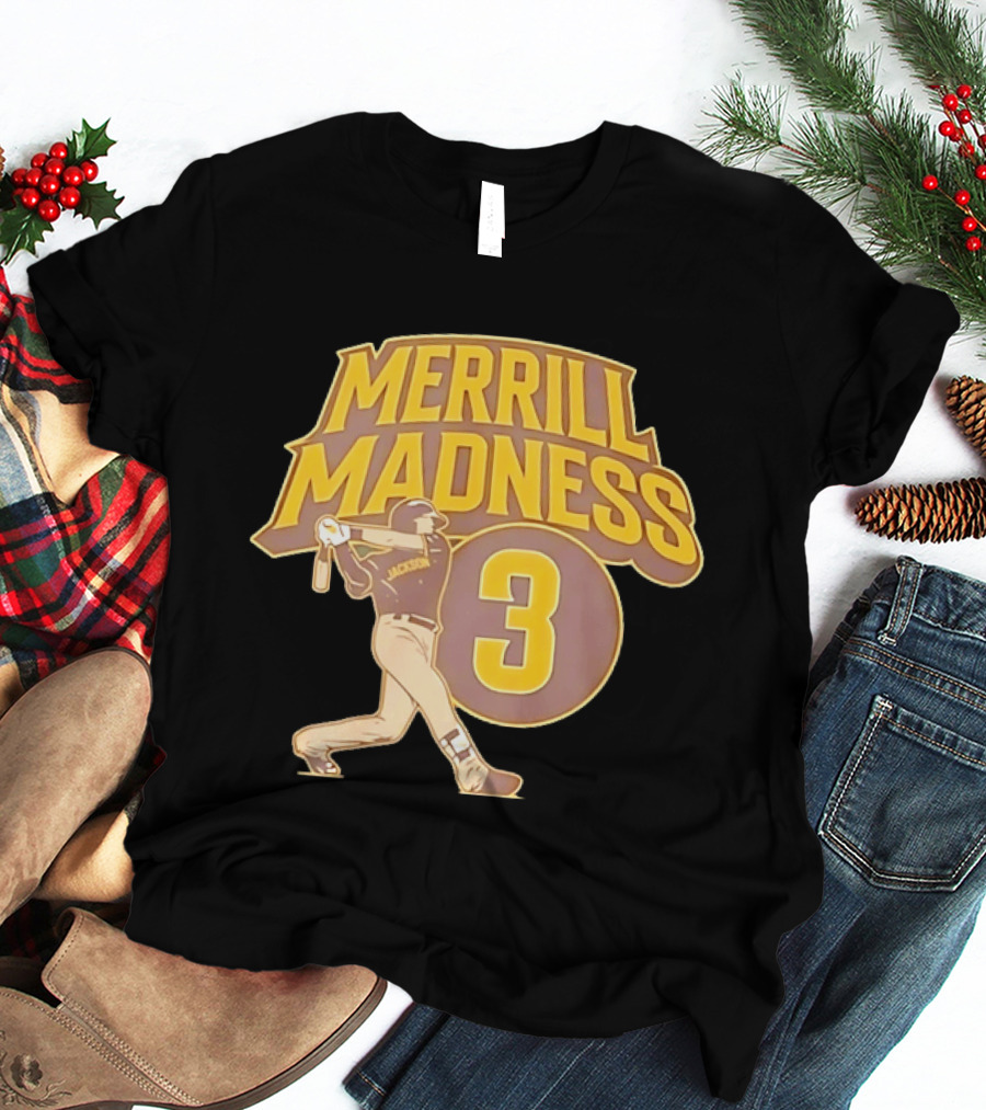 Merrill Madness 3 Jackson San Diego Padres T-Shirt