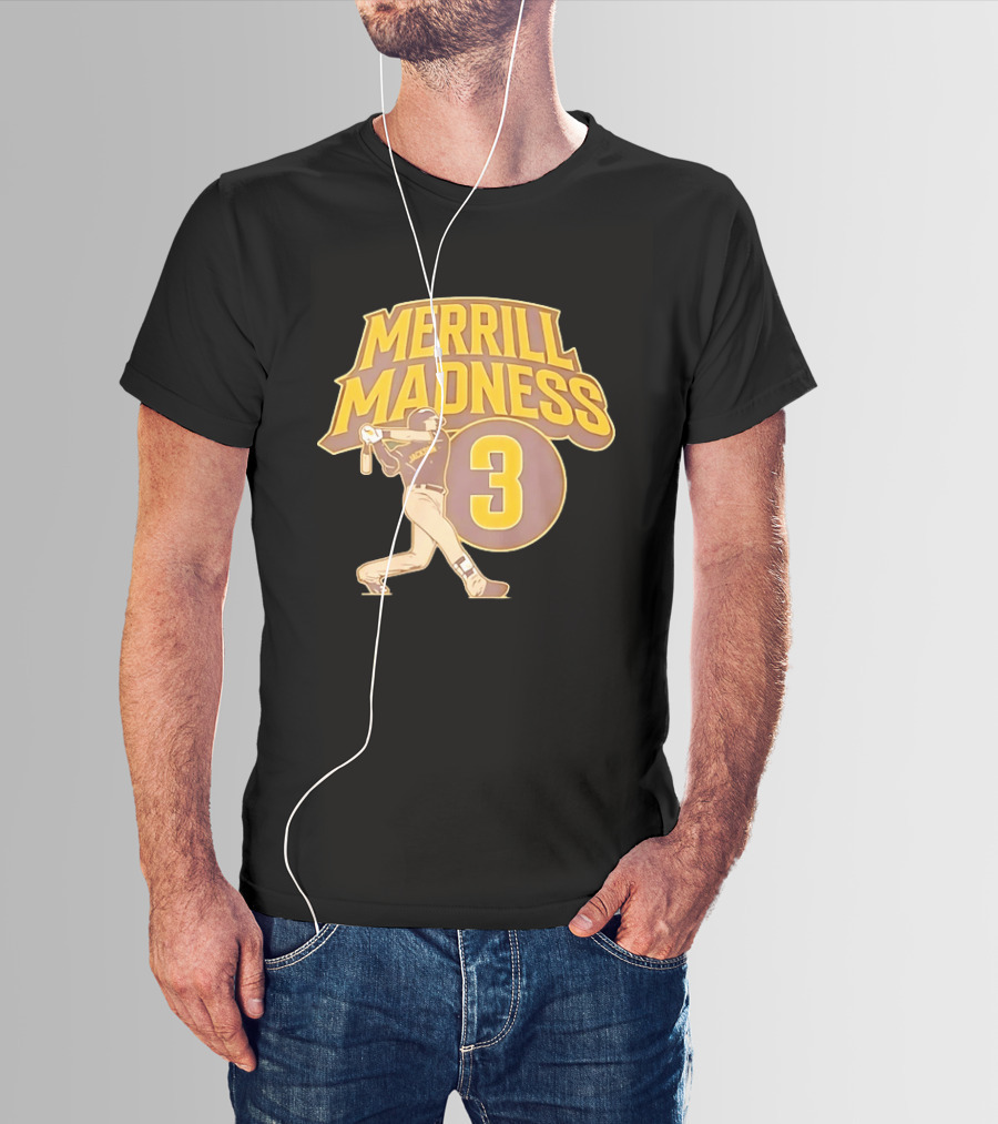 Merrill Madness 3 Jackson San Diego Padres T-Shirt