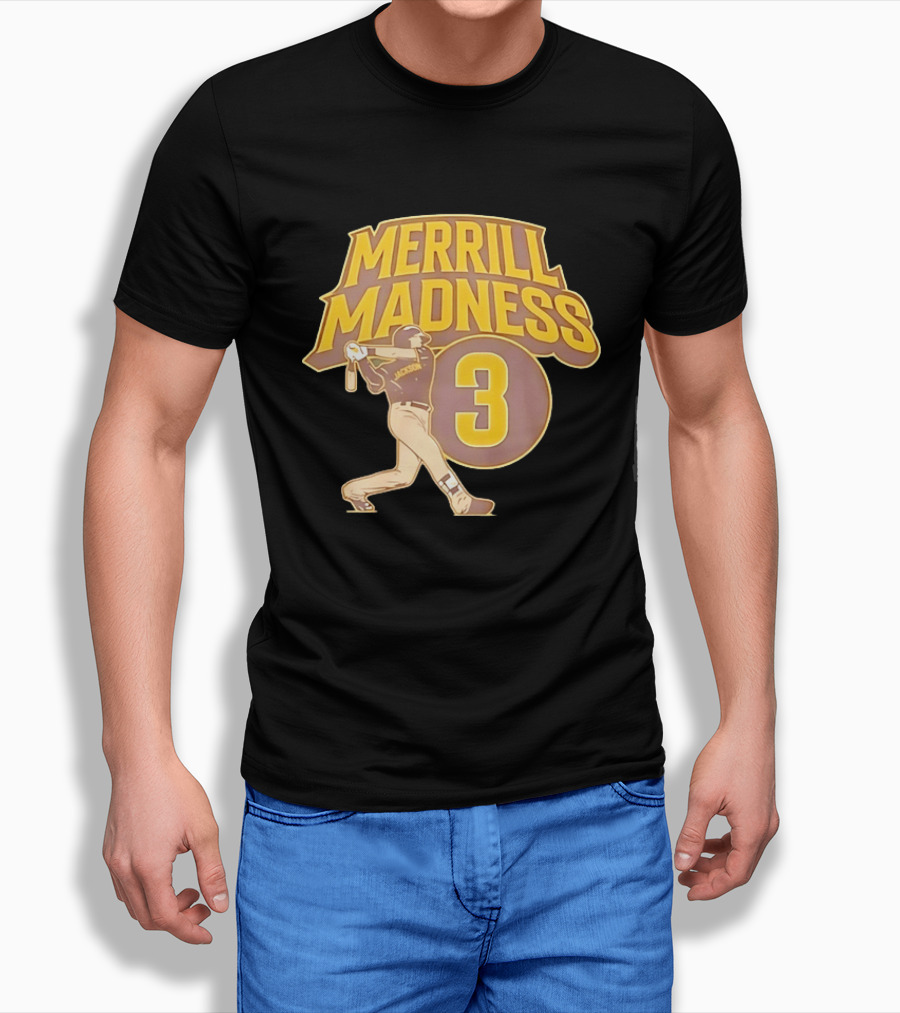 Merrill Madness 3 Jackson San Diego Padres T-Shirt