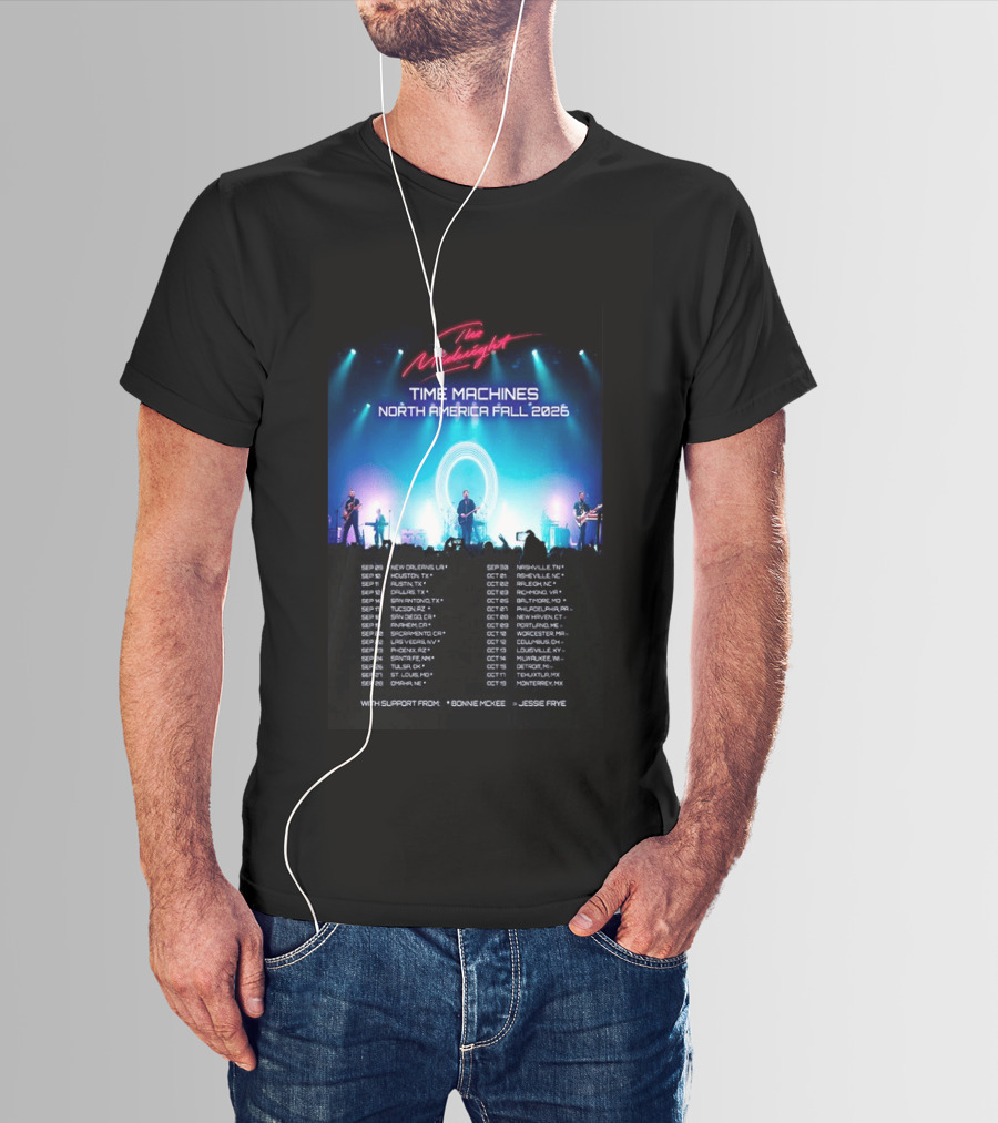 The Midnight Time Machines Tour North America Fall 2026 T-Shirt