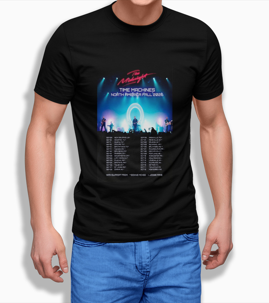 The Midnight Time Machines Tour North America Fall 2026 T-Shirt