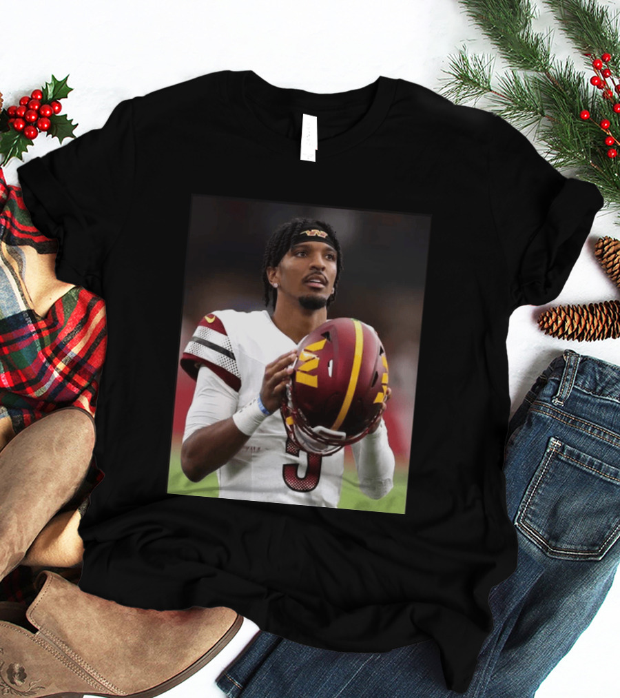 Washington Commanders Quarterback Jayden Daniels Football Player Sports T-Shirt