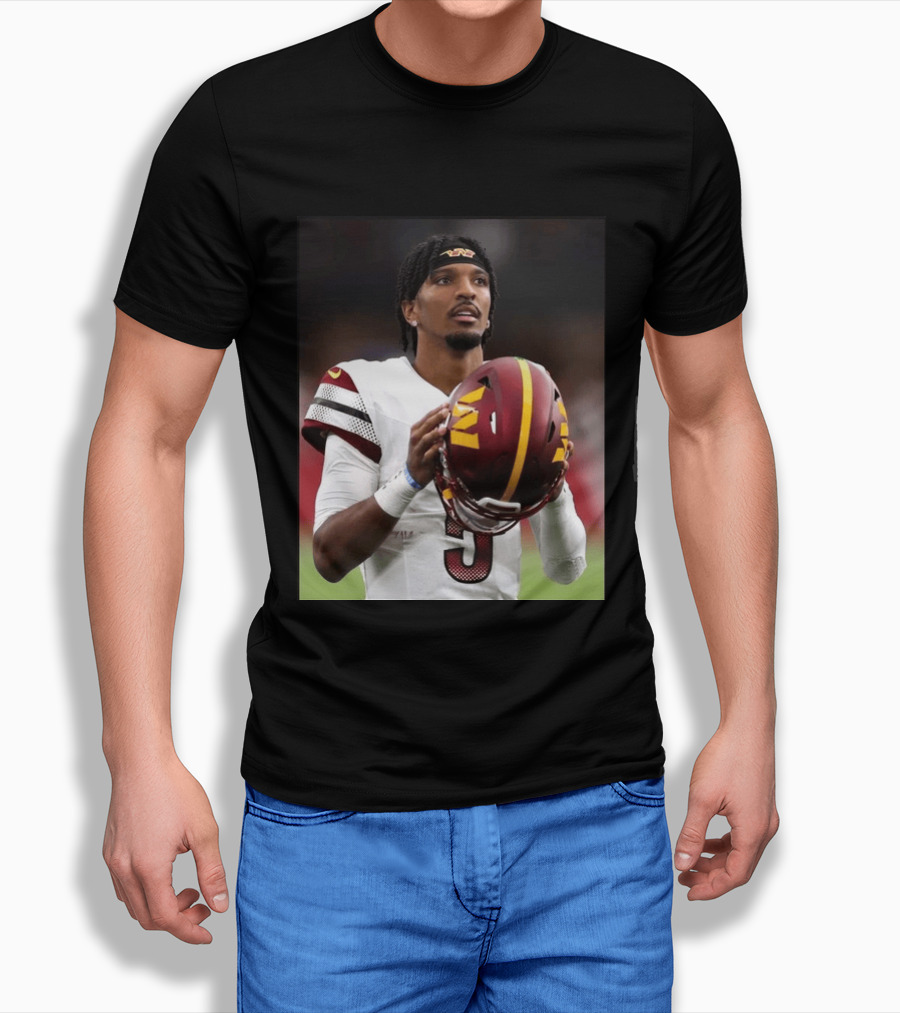 Washington Commanders Quarterback Jayden Daniels Football Player Sports T-Shirt
