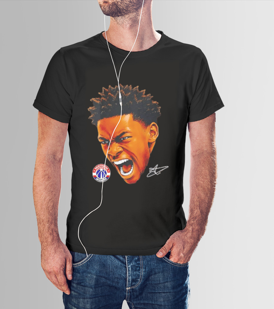 Washington Wizards Player Intense Expression NBA Basketball T-Shirt