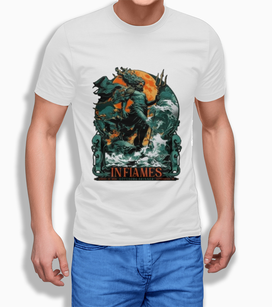 In Flames August 31 2026 Göteborg Brinner Sweden Show T-Shirt