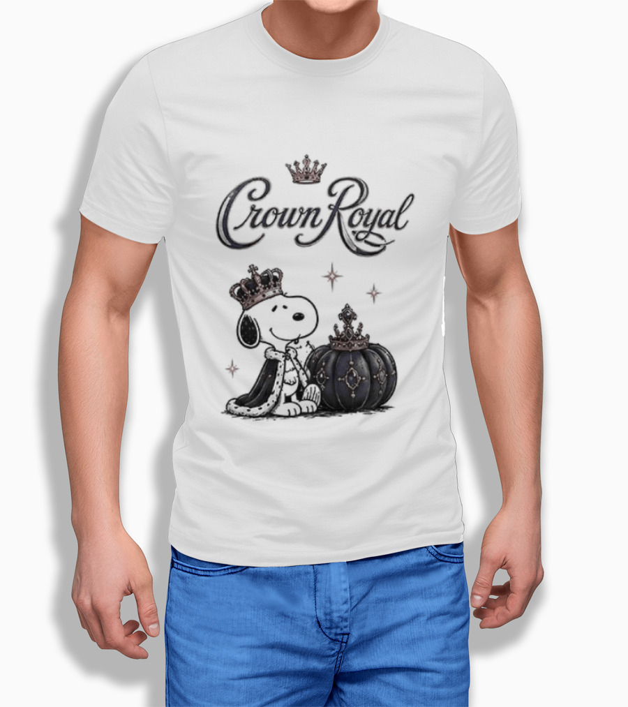 Peanuts Snoopy Crown Royal Boos Only With Crown And Royal T-Shirt
