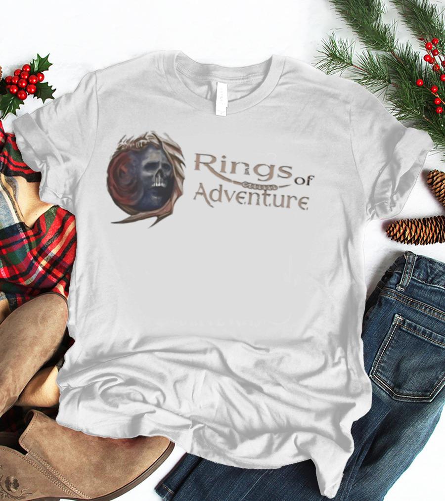 Rings Of Adventure Skull Fantasy T-Shirt