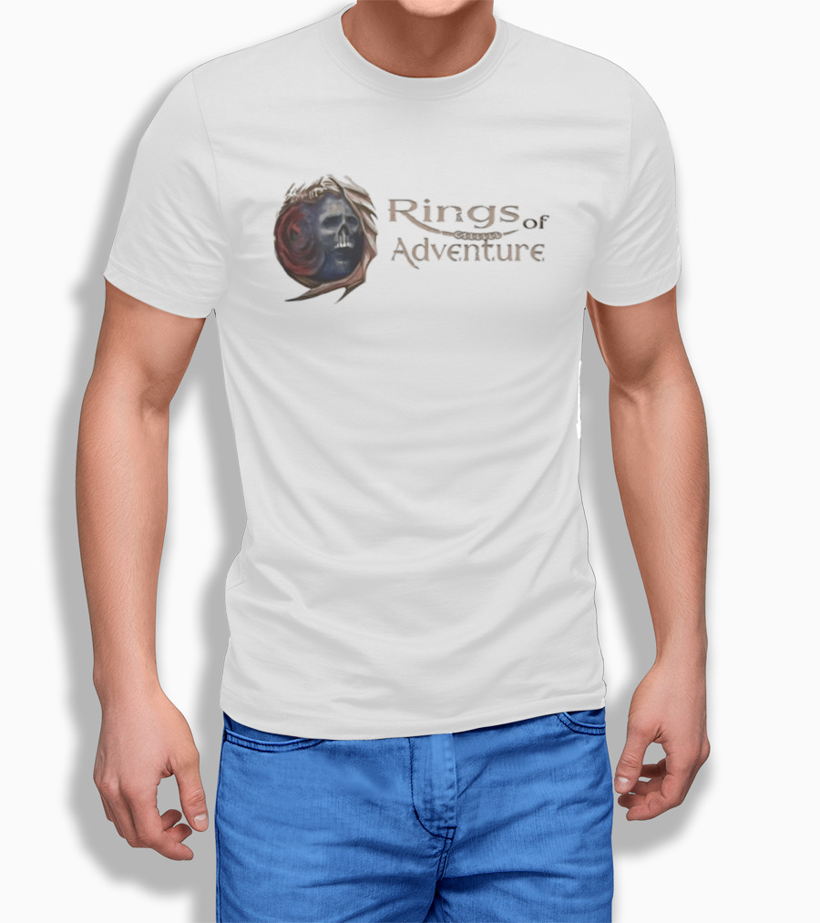 Rings Of Adventure Skull Fantasy T-Shirt
